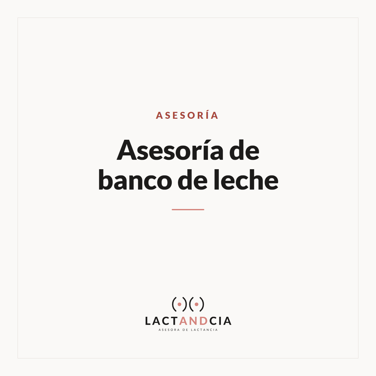 Asesoría de banco de leche