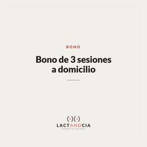 Bono de 3 sesiones a domicilio