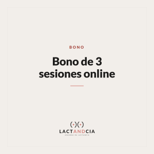 Bono de 3 sesiones online