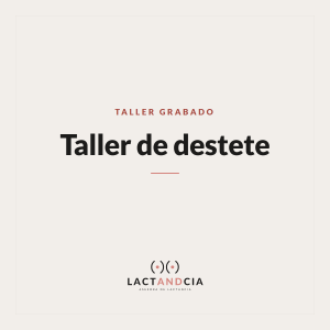 Taller de destete